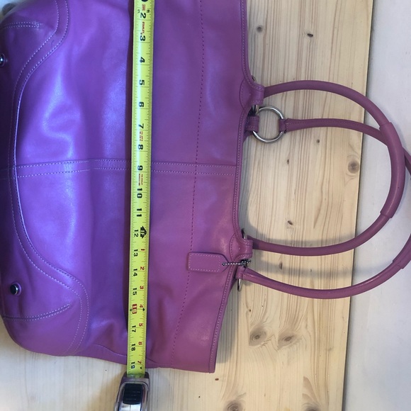 Coach XL SoHo PinkLeather Bleecker Tote Bag Carryall - Picture 14 of 16